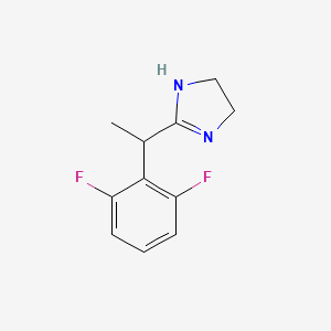 molecular formula C11H12F2N2 B8302955 Rac-2-[1-(2,6-difluoro-phenyl)-ethyl]-4,5-dihydro-1h-imidazole 