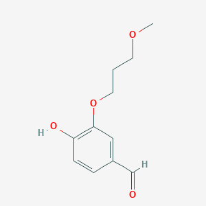 molecular formula C11H14O4 B8302989 4-Hydroxy-3-(3-methoxypropoxy)benzaldehyde 