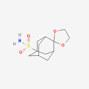 molecular formula C12H19NO4S B8302995 1-Aminosulfonyladamantan-4-one ethylene ketal 