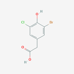 2-(3-Bromo-5-chloro-4-hydroxyphenyl)acetic acid