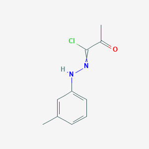 molecular formula C10H11ClN2O B8303058 1-Chloro-1-[(3-methylphenyl)hydrazono]-2-propanone 