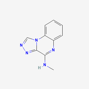 molecular formula C10H9N5 B8303080 4-Methylamino-[1,2,4]triazolo[4,3-a]quinoxaline 