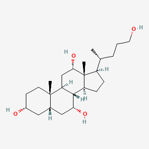 molecular formula C24H42O4 B8303097 5beta-Cholane-3alpha,7alpha,12alpha,24-tetrol CAS No. 3758-71-2