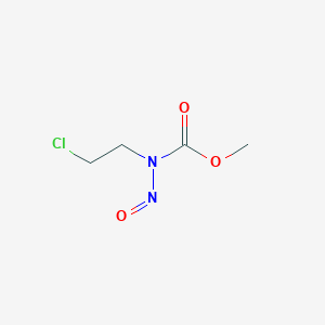 molecular formula C4H7ClN2O3 B083031 Carbamic acid, (2-chloroethyl)nitroso-, methyl ester CAS No. 13589-15-6