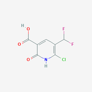 6-Chlorodifluoromethyl-2-hydroxynicotinic acid