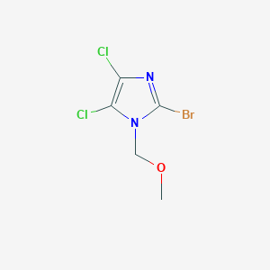molecular formula C5H5BrCl2N2O B8303130 1-Methoxymethyl-2-bromo-4,5-dichloroimidazole 