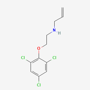 molecular formula C11H12Cl3NO B8303149 N-allyl ethanolamine 2,4,6-trichlorophenylether 