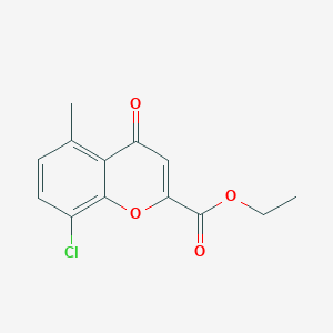 Ethyl-5-methyl-8-chloro-4-oxo-4h-chromene-2-carboxylate