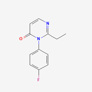 2-Ethyl-3-(4-fluoro-phenyl)-3h-pyrimidin-4-one