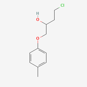 molecular formula C11H15ClO2 B8303232 4-Chloro-1-(4-methylphenoxy)-2-butanol 