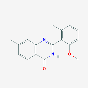 2-(2-methoxy-6-methyl-phenyl)-7-methyl-3H-quinazolin-4-one