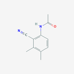 molecular formula C11H12N2O B8303266 2,3-Dimethyl-6-acetamidobenzonitrile 