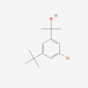 molecular formula C13H19BrO B8303267 2-(3-Bromo-5-(tert-butyl)phenyl)propan-2-ol 