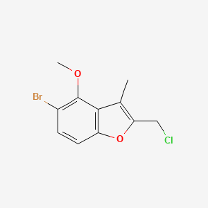 5-Bromo-2-chloromethyl-4-methoxy-3-methyl-benzofuran