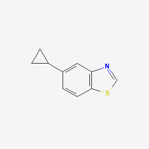 molecular formula C10H9NS B8303288 5-Cyclopropyl-1,3-benzothiazole 