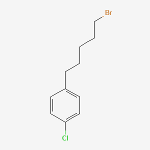 molecular formula C11H14BrCl B8303327 5-(4-Chlorophenyl)pentyl bromide 