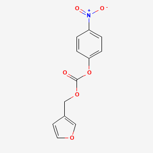 molecular formula C12H9NO6 B8303333 Carbonic acid furan-3-ylmethyl ester 4-nitro-phenyl ester 