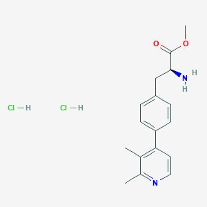 methyl (2S)-2-amino-3-[4-(2,3-dimethylpyridin-4-yl)phenyl]propanoate;dihydrochloride