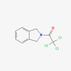 molecular formula C10H8Cl3NO B8303389 2,2,2-trichloro-1-(1,3-dihydro-2H-isoindol-2-yl)ethanone 