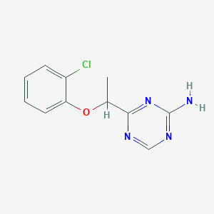 4-(1-(2-Chlorophenoxy)ethyl)-1,3,5-triazin-2-amine