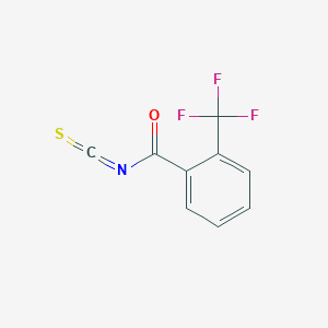 molecular formula C9H4F3NOS B8303436 2-(Trifluoromethyl)-1-benzenecarbonyl isothiocyanate 