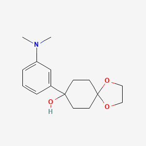 molecular formula C16H23NO3 B8303477 8-(3-Dimethylamino-phenyl)-1,4-dioxa-spiro[4.5]decan-8-ol 