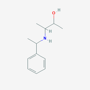 molecular formula C12H19NO B8303524 3-(1-Phenyl-ethylamino)-butan-2-ol 
