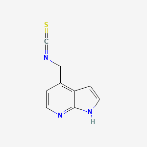 molecular formula C9H7N3S B8303526 4-(isothiocyanatomethyl)-1H-pyrrolo[2,3-b]pyridine 