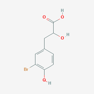 molecular formula C9H9BrO4 B8303556 3-(3-Bromo-4-hydroxyphenyl)-2-hydroxypropanoic acid 