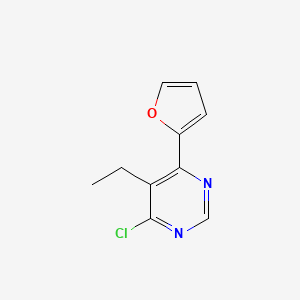 4-Chloro-5-ethyl-6-(furan-2-yl)-pyrimidine
