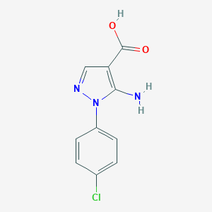 molecular formula C10H8ClN3O2 B083036 5-氨基-1-(4-氯苯基)-1H-吡唑-4-羧酸 CAS No. 14678-90-1