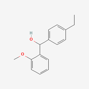molecular formula C16H18O2 B8303617 (4-Ethylphenyl)(2-methoxyphenyl)methanol 
