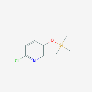 molecular formula C8H12ClNOSi B8303643 5-Trimethylsilyloxy-2-chloropyridine 