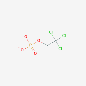 molecular formula C2H2Cl3O4P-2 B8303664 Trichloroethylphosphate 