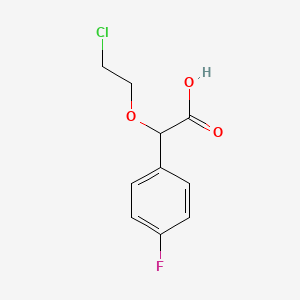(2-Chloroethoxy)-(4-fluorophenyl)acetic acid