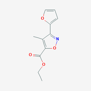 Ethyl 3-(furan-2-yl)-4-methylisoxazole-5-carboxylate