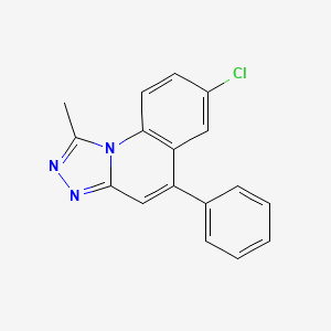7-Chloro-1-methyl-5-phenyl-s-triazolo[4,3-a]quinoline