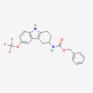 (6-trifluoromethoxy-2,3,4,9-tetrahydro-1H-carbazol-3-yl)-carbamic acid benzyl ester