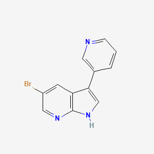 5-bromo-3-(pyridin-3-yl)-1H-pyrrolo[2,3-b]pyridine