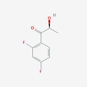 molecular formula C9H8F2O2 B8303842 (2S)-2',4'-difluoro-2-hydroxypropiophenone 
