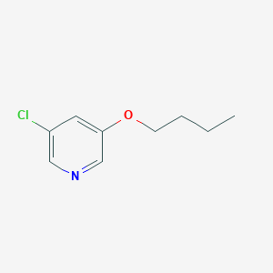 molecular formula C9H12ClNO B8303852 5-Chloro(3-pyridyloxy)butane 