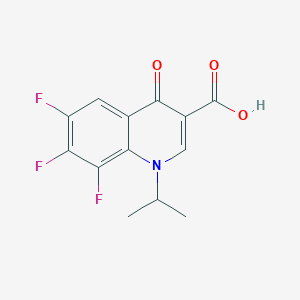 molecular formula C13H10F3NO3 B8303954 6,7,8-Trifluoro-1,4-dihydro-1-isopropyl-4-oxoquinoline-3-carboxylic acid 
