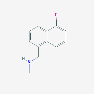 molecular formula C12H12FN B8303979 (5-Fluoro-1-naphthylmethyl)methylamine 