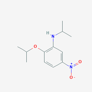 molecular formula C12H18N2O3 B8303999 2-isopropoxy-N-isopropyl-5-nitrobenzenamine 