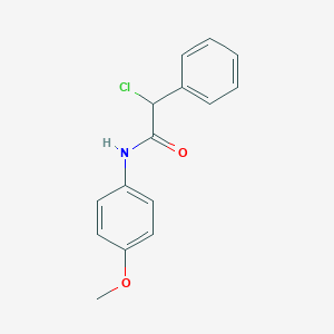 B083040 2-chloro-N-(4-methoxyphenyl)-2-phenylacetamide CAS No. 10295-48-4