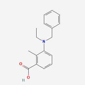 molecular formula C17H19NO2 B8304041 3-[Benzyl(ethyl)amino]-2-methylbenzoic acid 