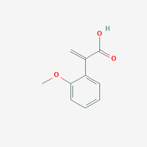 molecular formula C10H10O3 B8304060 2-(2-Methoxyphenyl)acrylic acid 