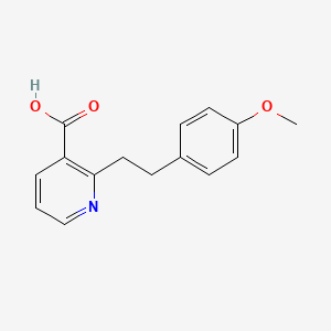 molecular formula C15H15NO3 B8304073 2-[2-(4-Methoxyphenyl)ethyl]nicotinic acid 
