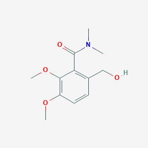 molecular formula C12H17NO4 B8304086 2,3-dimethoxy N,N-dimethyl 6-hydroxymethyl benzamide 