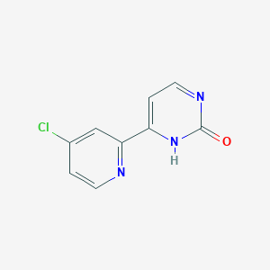 molecular formula C9H6ClN3O B8304130 4-(4-Chloro-pyridin-2-yl)-pyrimidin-2-ol 